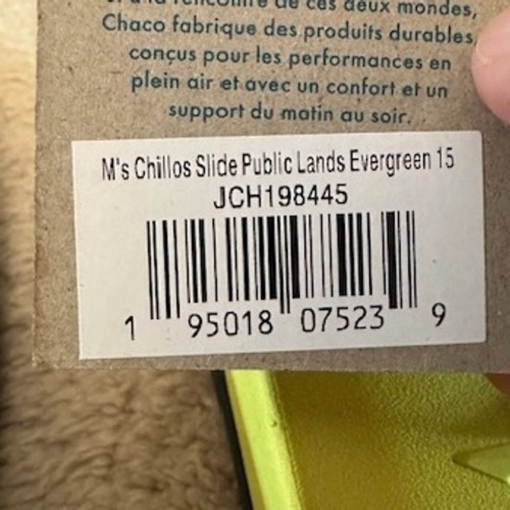 Chaco Black and Neon Green Sandals - Picture 7 of 8